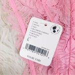Free People INTIMATELY Pink Lace Bandeau Bra Bralette Bikini Panty Set Large New Photo 12