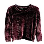 Topshop Oversized Chenille Sweater Burgundy Size 2 Photo 0
