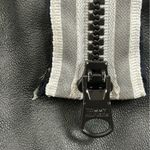 Worthington  Women's PM Black Leather Jacket Genuine Lambskin Racer Stripe Detail Photo 10