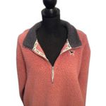 PINK - Victoria's Secret Victoria's Secret PINK Teddy Jacket Partial Zip Size Medium M High Collar Photo 1