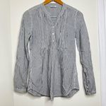 Pimkie  Striped Popover Shirt Blouse Women's Size Medium’s Size Medium Pintuck Photo 0