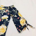 Soprano NWT JCPenny  XS Navy Blue Floral Yellow Rose Tunic Dress Summer Fall Mini Photo 1