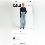 DALA Lido Barrel Jeans Flat Seam Size 26 Women’s Denim Pants New With Tags Gift Blue Photo 1