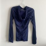 Athleta  Active Navy Quarter Zip Hoodie Photo 4