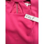 Eliza J Cutout Strapless Midi Sheath Dress Hot Pink Coral Barbie NWT 8 Photo 5