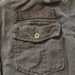 Rails  Kato Military Shirt Jacket Size Medium Charcoal Gray Stars Embroidered Photo 5