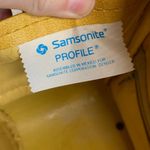 Samsonite Profile Vintage Faux Leather Vinyl Marigold Yellow Weekender Zip Bag Photo 5