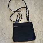Mario Valentino  nylon handbag with unusual‎ silver chain straps Black Photo 2