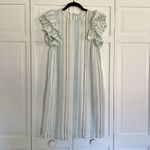 A New Day  striped ruffled sleeve shirt dress size small Photo 3