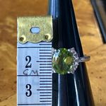 Natural Peridot Sterling Silver Ring Size 5.75 Photo 7