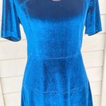 FATE. BY LFD BLUE VELVET LIKE DRESS M Photo 0