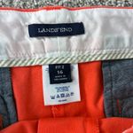 Lands' End Womens Fit 2 Coral Red Cotton Blend Shorts Size 16 Casual Vacation Photo 1
