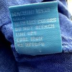 J. McLaughlin  Riviera Shirt Dress 100% Linen Roll Tab Button Pintucked Blue XL Photo 4