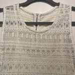 Mango MNG Casual by - “Brenda” Cream Sleeveless Embroidered & Lace Dress- Size XS Photo 4