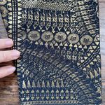 Zumba • All Night Metallic Capri Leggings cropped gold foil medallion print Photo 7