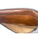 Brahmin Vintage‎ 90's  Crossbody Flap Top Purse Womens Tri Color Leather Bag Photo 9