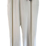FUNYYZO White Wide Leg Dress Pants Elastic Waist Career Casual XL Photo 0