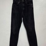 AGOLDE Black Washed Pinch Waist High Rise Skinny Jeans Sz 26 Photo 1