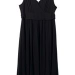Lulus Black V-neck Surplice Sleeveless Chiffon Maxi Dress 3X Bridesmaid Wedding Photo 0