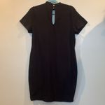 Charlotte Russe  Black Choker Short Sleeve Cotton Bodycon Dress Women’s 2X Photo 3