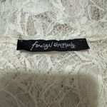 Foreign Exchange  Y2K Ivory Beaded Lace Cropped Floral Fairy Tank Top Sz Small Photo 10