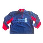 Care Bears vintage Grumpy Bear Get Off My Cloud 1/4 zip fleece pullover blue red Size XL Photo 1