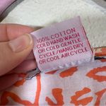 Gretchen Scott Orange White Floral Boho Blouse Womens M Beachy Summer Shirt Top Size M Photo 4