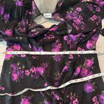Magda Butrym Dark Floral Printed Silk Pesaro Mini Dress Size US 6 UK 10 FR 38 Photo 8