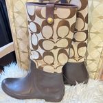 Coach  Women's Brown Rain Boots Photo 0
