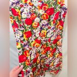 EXPRESS Vintage TRICOT floral drop-waist jumper from 90s 80s size 13 Photo 2