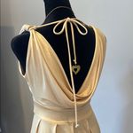 Eyeshadow Elegant Creamy gold Sleeveless sexy Dress Photo 2