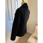 J.Crew  100% Wool Pea Coat Size 2 – Classic Black Double-Breasted – Tailored Fit Photo 6