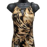 No Appt Necessary Tiger Print Bodycon‎ Dress Neck Strap Size XS Black Photo 1