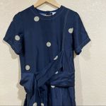 3.1 Phillip Lim Navy Blue Polka Dot Cross Strapped Dress Photo 3