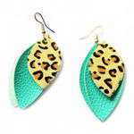 Handmade Leopard Print  Earrings Photo 0