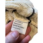 Solitaire  Crochet short sleeve top cream and black size medium‎ Photo 2