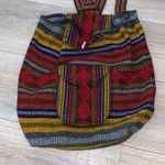 Pinzon Aztec boho hippie backpack Red Photo 1