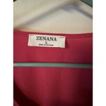 Zenana Women's‎ Size L Short Sleeve Pink Rayon Baby Doll Blouse. CUTE! Size L Photo 1