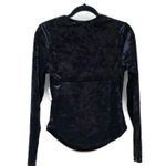 Free People Perfect Date Black Velvet Cowlneck Top NWT Photo 3