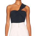 Veronica Beard NWT Belinda Ink One-Shoulder Jacquard Top Photo 0