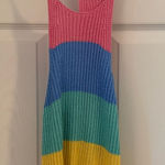 Colorful Striped Knit Dress Pink Photo 0
