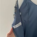 Mac Duggal  Blue Floral Embellished Scoop Neck Evening Gown 10 Photo 14