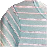 Sail To Sable  Green White Nautical Stripe T-Shirt Dress M EUC Photo 5