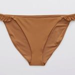 Aerie Women’s Ruffle Bikini Bottom in Cedar Expedition Size M Photo 0