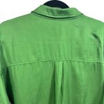Le lis NWT ‎ Button Down Long Sleeve Blouse Top Kelly Green L Photo 8