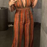 Windsor Multi Color Stripe Romper  Photo 0