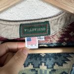 Vintage Willowbend Tapestry Vest Women’s Large Western Rodeo Cowgirl Boho Indie Green Photo 1