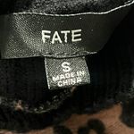 FATE. Women’s Leopard Print Split Turtleneck Sweater Size S Photo 2