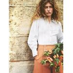 Ulla Johnson  Polina wide flared pants cotton linen silk size 2 DR Photo 7