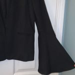 Cartonnier Anthropologie Black Bell Sleeve Blazer Jacket Photo 4